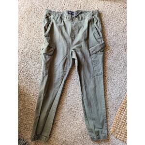 Y2K Vintage Airwalk Cargo Pants Green, Size Medium Drawstring Pants